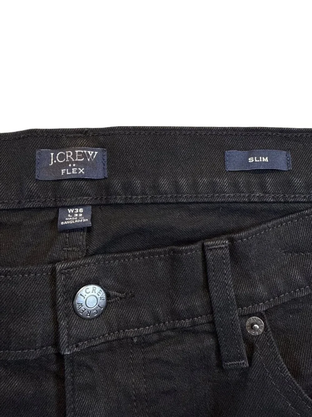 J Crew Mens Slim Fit Jean in Signature Flex~Size 36/32~Dark Shadow NWT L17 36